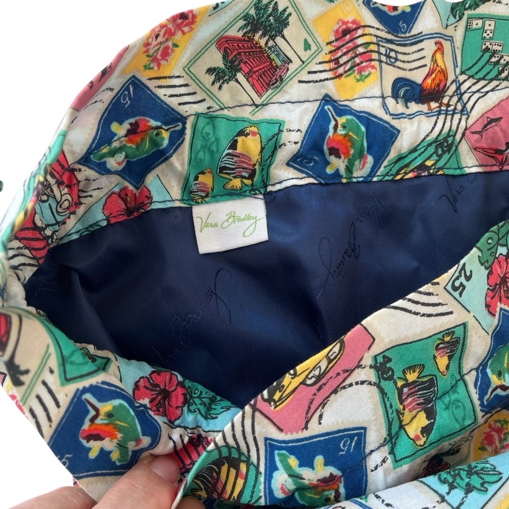 Vera Bradley Mini Ditty Cuban Stamps travel set 2 pieces - Picture 9 of 16